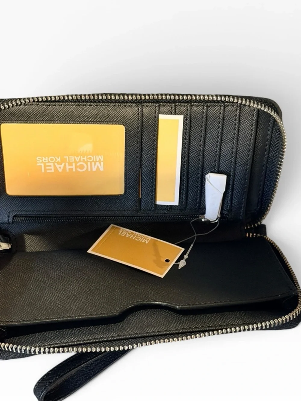 Michael Kors Large Continental Wallet Black PVC Leather